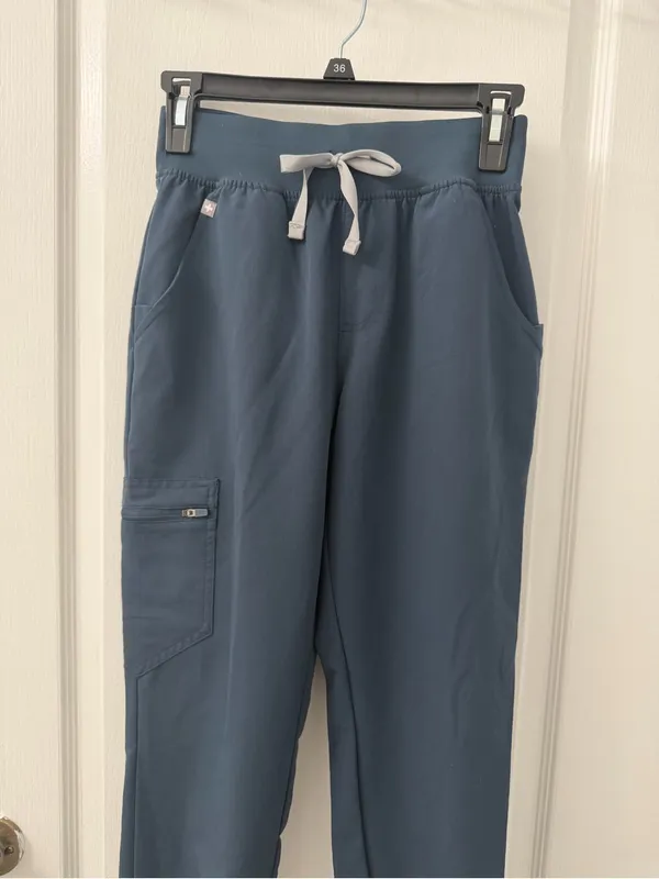 Figs Zamora Casual Scrub Trousers Dark Harbor (Size XXS/P) - Image 9