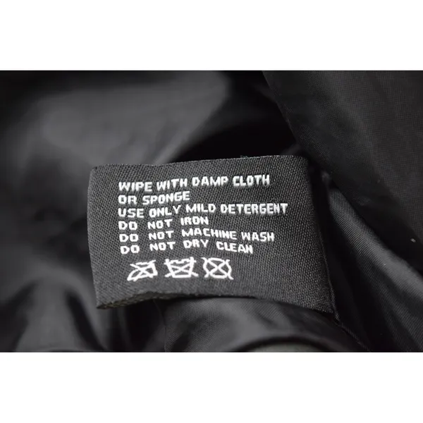 Coffee shop Womens Black Quilted Moto Jacket Studded Shoulder Zip‎ Up - Image 13