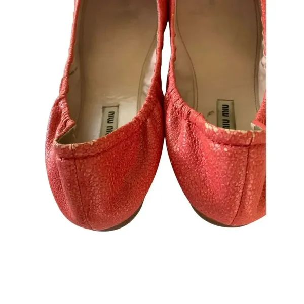 Miu Miu Ballet Bow Flats women's size 39.5 9.5 - Image 3
