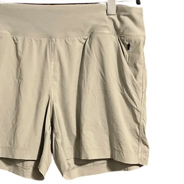 prAna Beige Stretch Hiking Trail‎ Shorts XL - Image 4