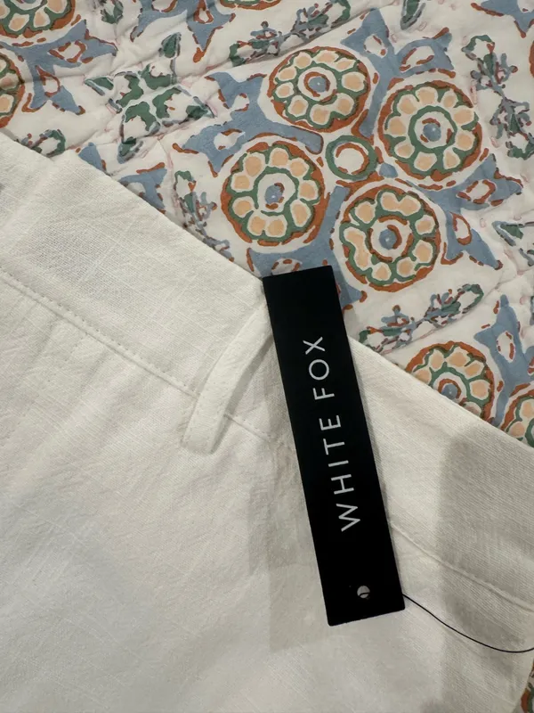 White fox mini skirt - Image 4