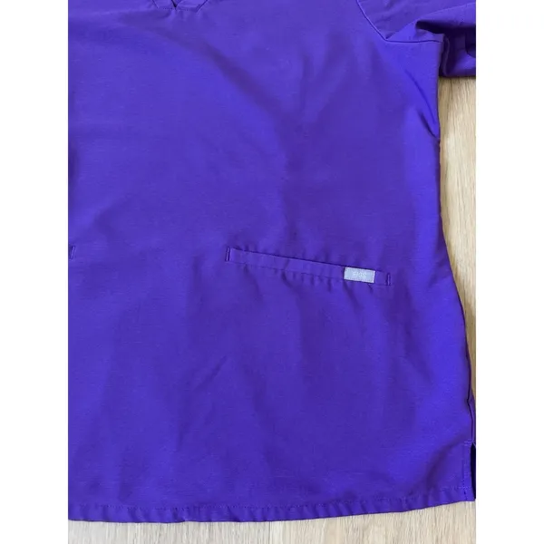 Figs Shirt Womans Purple Casma Scrubs 3 Pocket Technical Collection Top XL - Image 4