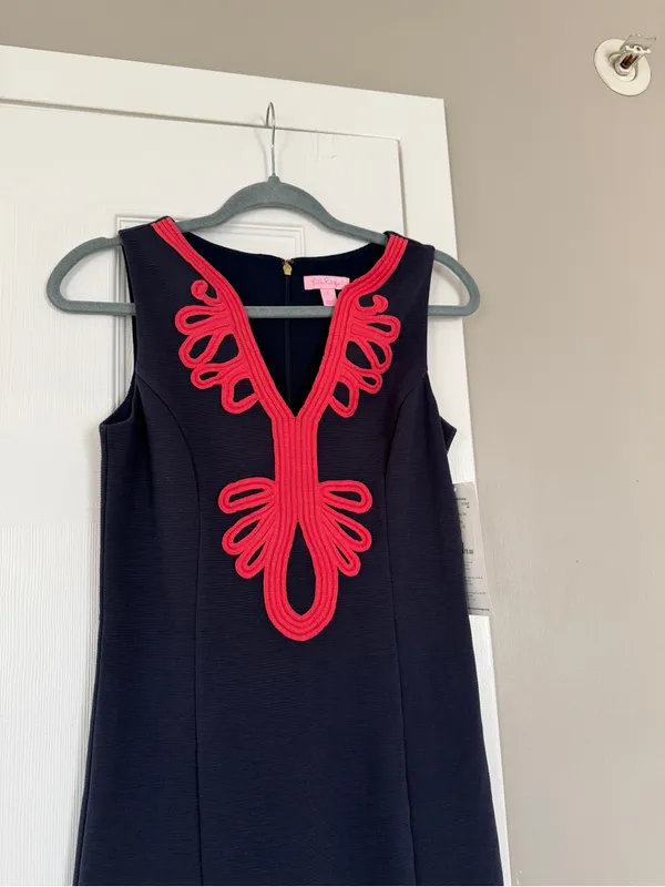 Lilly Pulitzer Embroidered Shift Midi Dress - Image 6