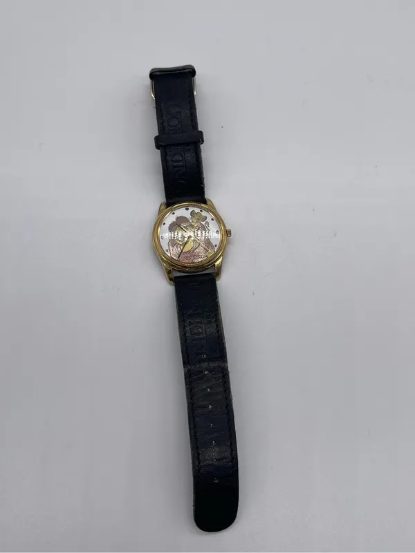 Disney The Lion King Simba & Mufasa Gold-Tone Watch with Black Strap - Image 3