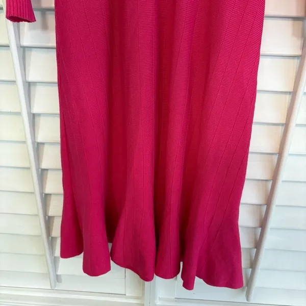 Cato Pink‎ Ribbed Sweater Dress Size Medium - Image 5