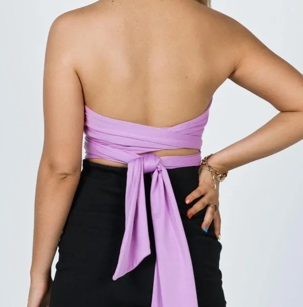 Princess Polly Midnight Top Lilac - Image 2