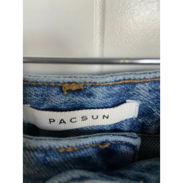 PacSun‎ Womens Jeans Sz 25 90s Boyfriend Distressed Bleached Ripped Baggy - Image 5