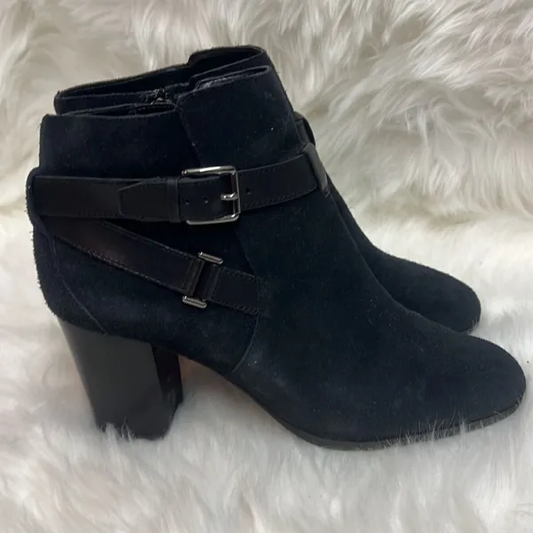 Cole Haan Black‎ Minna Grand OS Suede Booties B91 - Image 4