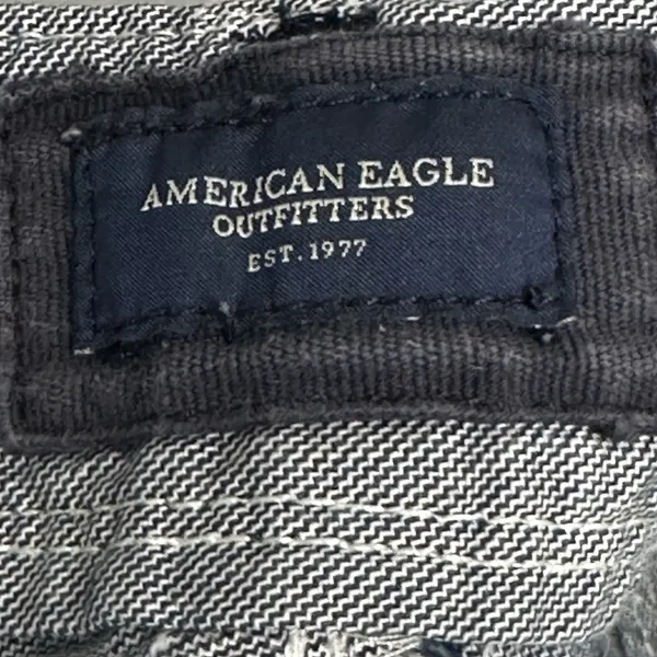 American Eagle Wide Leg Pants Women's Size 10 Low Rise Blue Utility Streetwear - Image 10