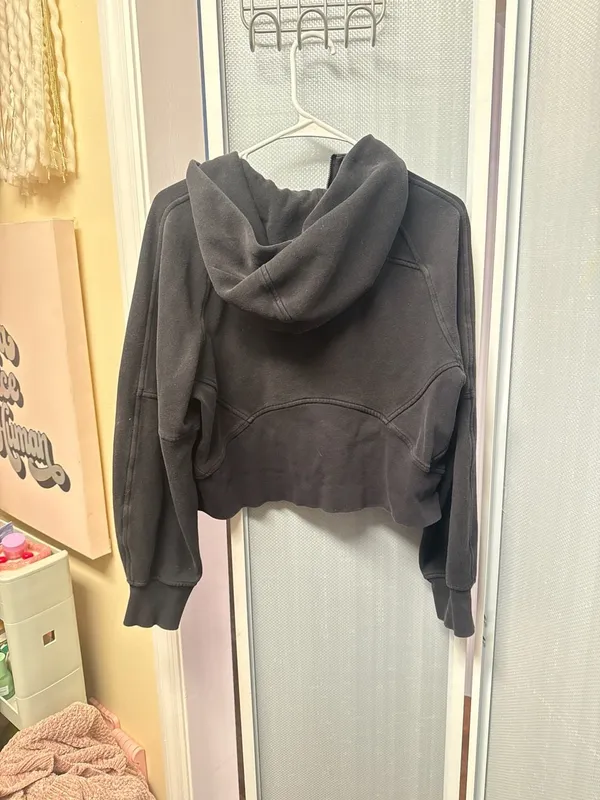 Lululemon Scuba Oversized Half-Zip Hoodie Black XS/S - Image 4