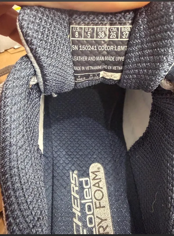 Skechers D'Lites in blue & gray, sneakers size US 8 - Image 4