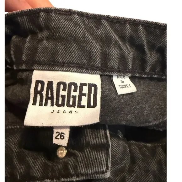Ragged Priest Size 26 Straight Leg Jeans‎ Washed Black Alternative Grunge Baddie - Image 5