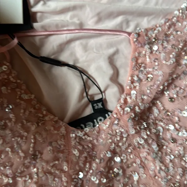 Retrofete MICH SEQUIN DRESS Pink Size XS - Image 6