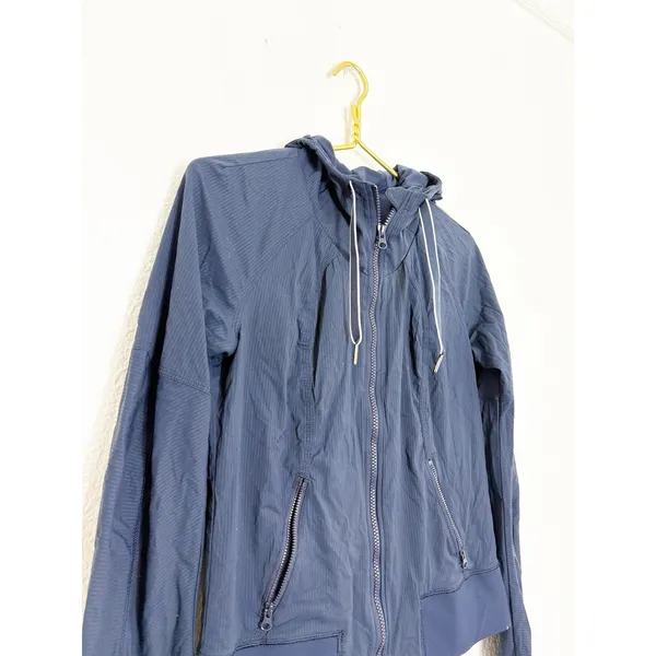 Lululemon Street To Studio Jacket Size 6 Navy Lightweight Hoodie Zip Up - Image 7
