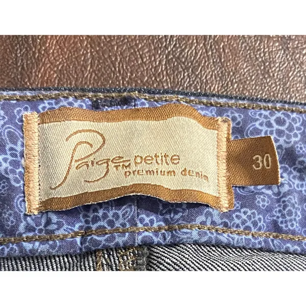 Paige Lou Lou Jeans Size 30 Low Rise Dark Wash Flare Y2K Stretch Denim - Image 3