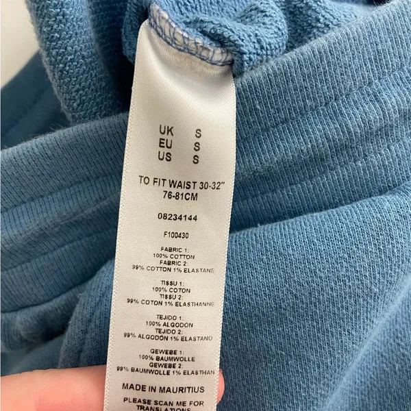 EUC asos women’s‎ medium blue soft comfy loungewear sweatpants joggers small - Image 6