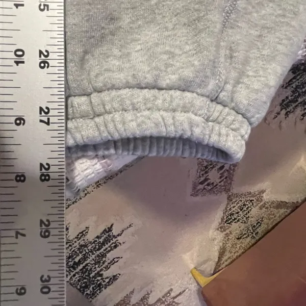 Aerie Light Gray Jogger Sweatpants Zip Up Casual Cozy Athleisure Normcore - Image 10