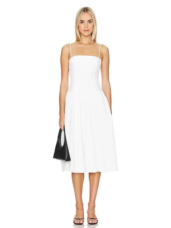 Amanda Uprichard X Revolve Delora Drop Waist Midi Dress- Still Selling - Image 3