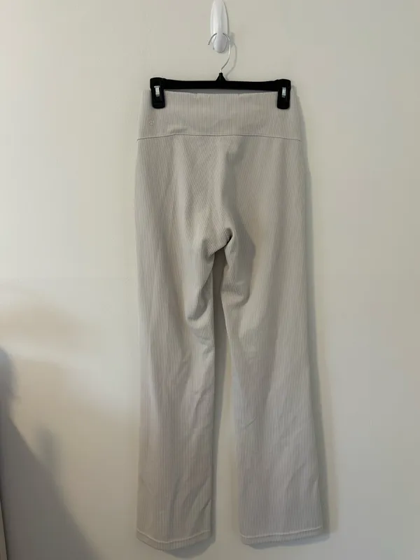 Lululemon Brushed Softstreme Ribbed Zip Flare Pants Size 6 - Image 4