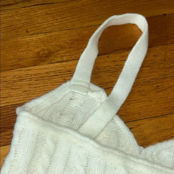 Free People Cable Knit Crop Top - Image 5