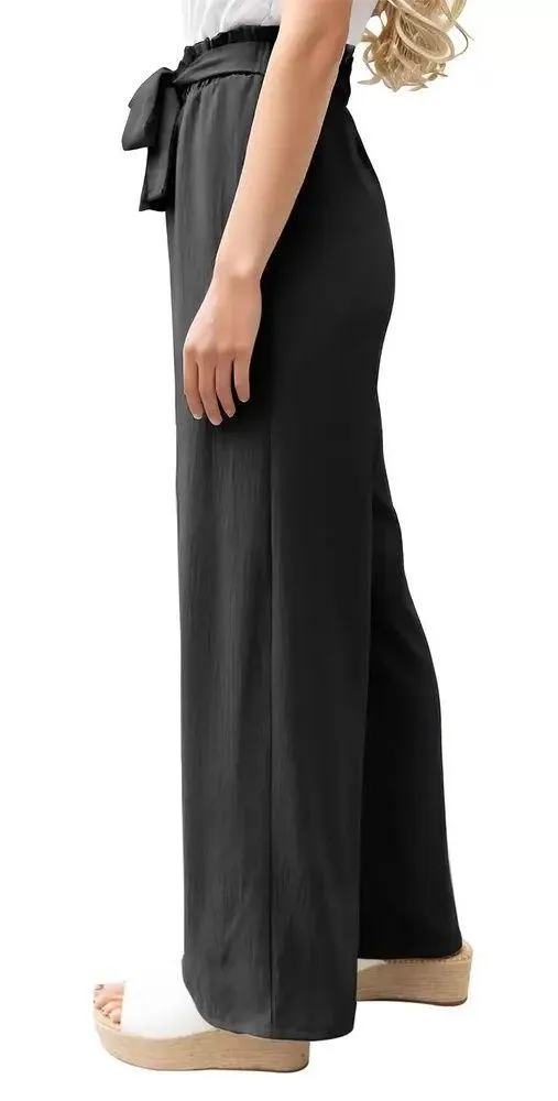 High Rise Elastic Waist Palazzo Pants For Women, Size-M-L-XL - Image 2