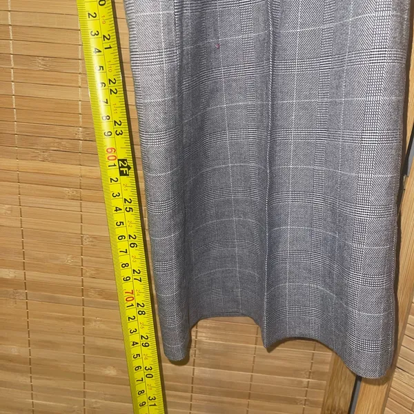 Van Heusen gray white plaid slacks trousers dress pants stretch woman’s sz 10 - Image 8
