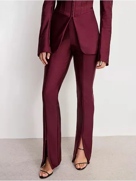 Good American Dolly Joleans Compression Shine High Rise Pants Size XL - Image 2