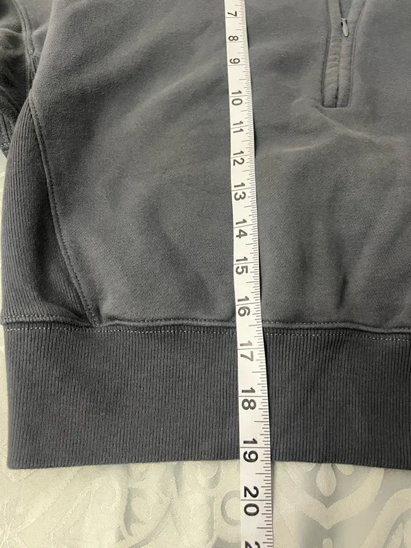 Abercrombie & Fitch Women's Slate gray Half-Zip Sweatshirt size XS - Image 5