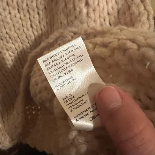 NWOT free people chunky knit sweater‎ small - Image 10
