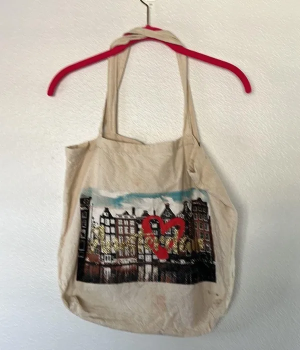 EUC Amsterdam Flitter Tote Bag Canvas - Image 3