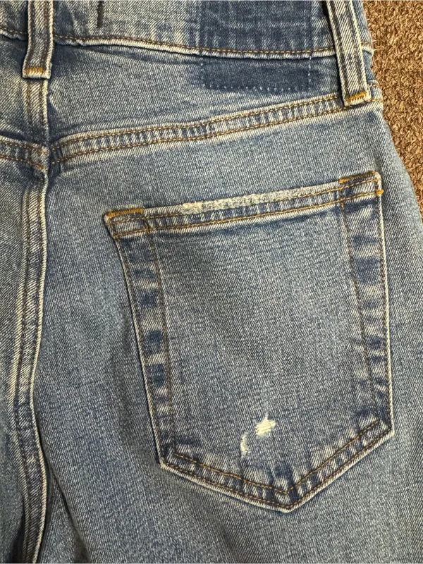 Abercrombie & Fitch The ’90s Slim Straight Ultra High Rise Jeans Size 27 EUC - Image 5