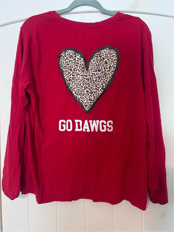 Georgia Bulldogs Women Long Sleeve Tshirt XL - Time and Tru - Image 3