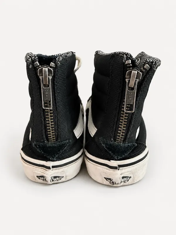EUC- Vans Old Skool High Top Sneakers with back zipper Women’s Size 7 - Image 2
