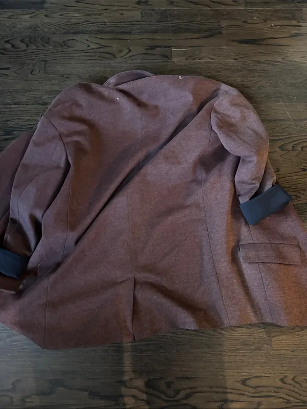Women’s Rust Brown Relaxed Trench Coat Size M - Image 4
