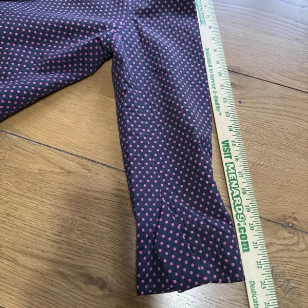 Ann Taylor Women Size Petite Button Down‎ Coat Polka Dot Tie Cotton Blend Career - Image 7