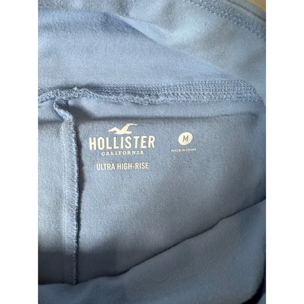 Hollister Ultra High-Rise Athletic Skort Light Blue Jersey Tennis Skirt Medium - Image 3
