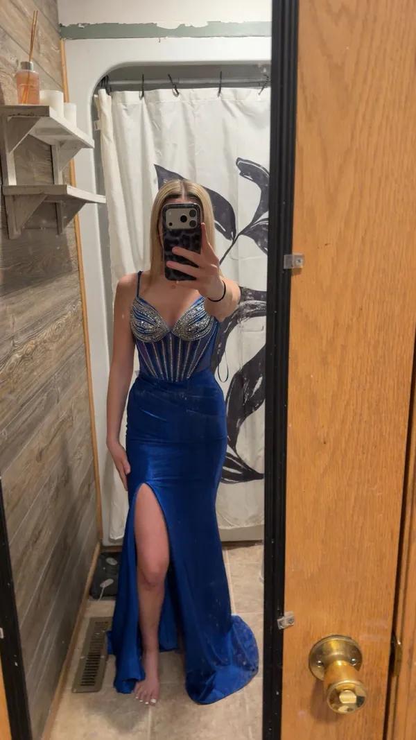prom dress Blue Size 0 - Image 3