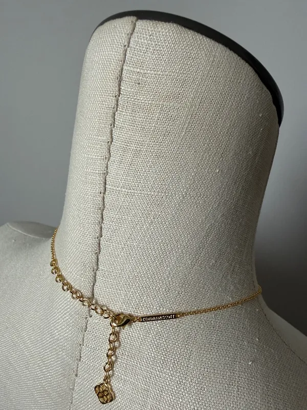 Kendra Scott Gold Heart Pendant Necklace with Mother-of-Pearl Inlay New - Image 7