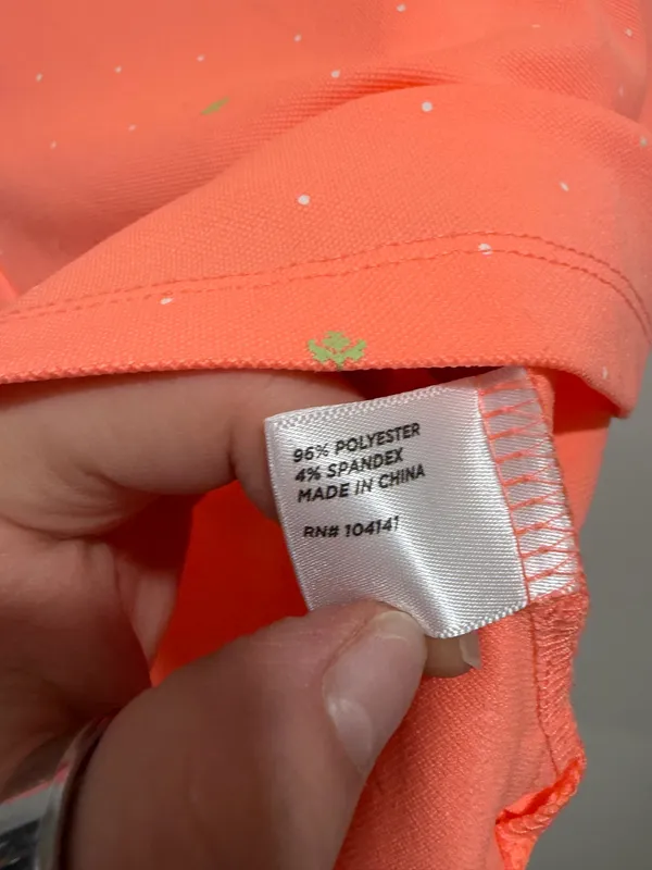 Lady Hagen Essentials Coral Sleeveless Golf Polo Top Size Small - Image 7