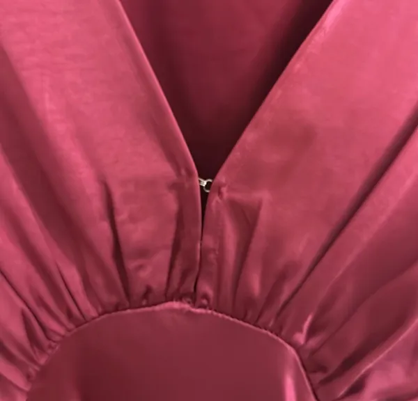 Dress Forum Magenta Satin Maxi Dress - Image 5