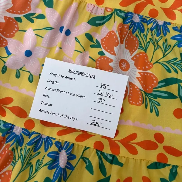 NWT!! CHELSEA & VIOLET Cecily Maxi Dress Yellow Floral Vacation Tiered X-Small - Image 13
