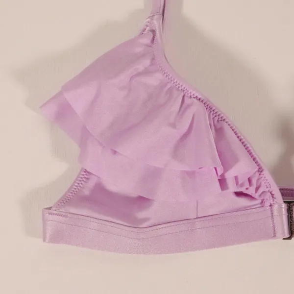 NWT Seafolly X Revolve Shine On Fixed Tri Bikini in Lilac - Image 5