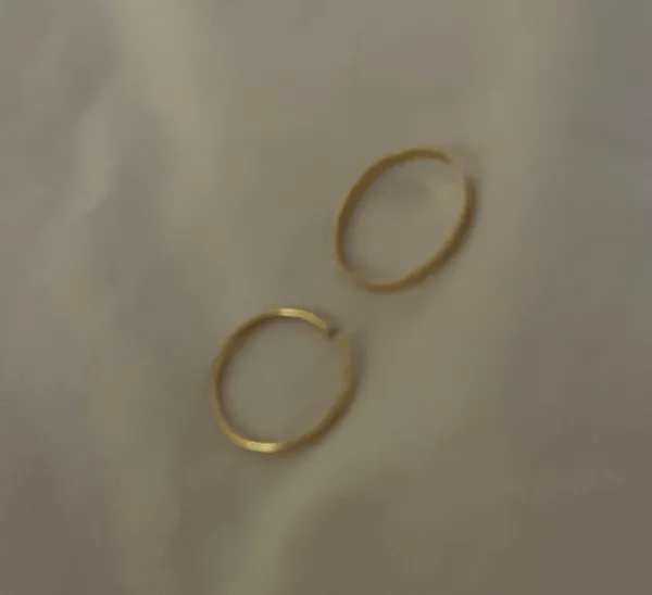 Gold rings plain - Image 2