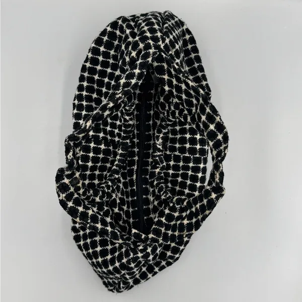 Giannini Black & White Grid Pattern “Dumpling” Handbag - Image 5