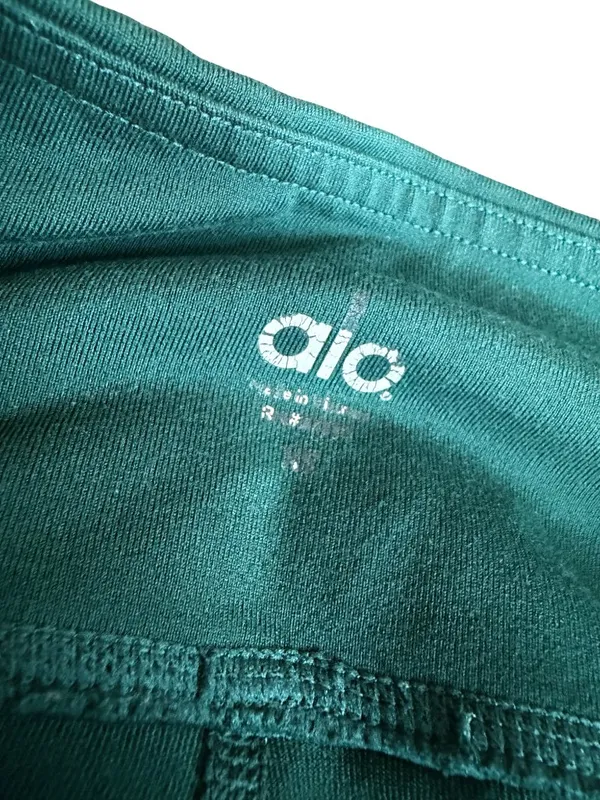 Alo Yoga High-Waisted Moto Leggings Greem Stretch Ankle Length Workout Size XS - Image 7