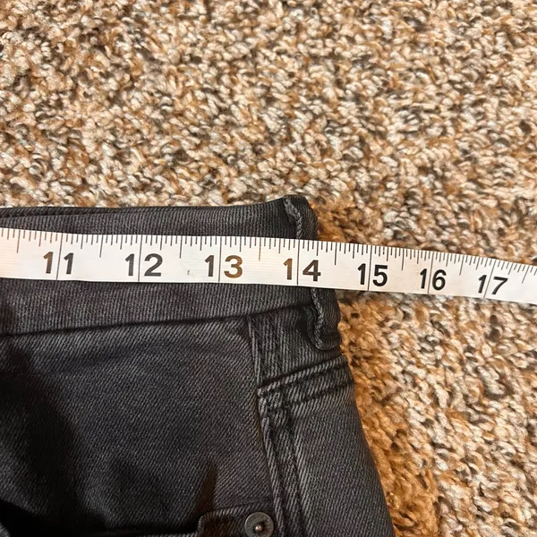 American Eagle Stretch‎ Mom Jeans Womens Size 6 Short Black Wash Denim - Image 4