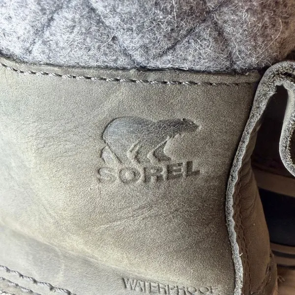 Sorel Slimpack II Lace Waterproof Winter Boots in Quarry Grey and Black Size 6 - Image 6