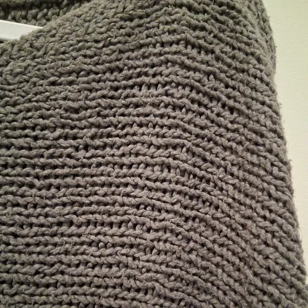 Eileen Fisher Knit Sweater Gray Pullover Chunky 100% Organic Cotton women size S - Image 9