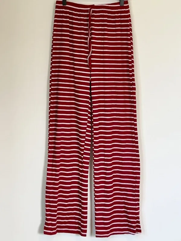 NWT Cupshe Red Striped 3-Piece Pajama Set - Size: Medium - Image 7