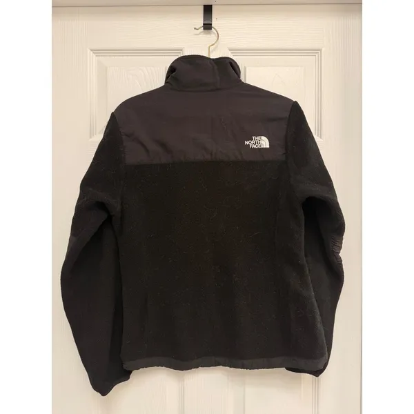 The North Face Denali Full Zip Fleece Jacket Womens Small Black Mixed Media - Image 2
